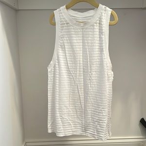 lululemon white burnout high neck tank